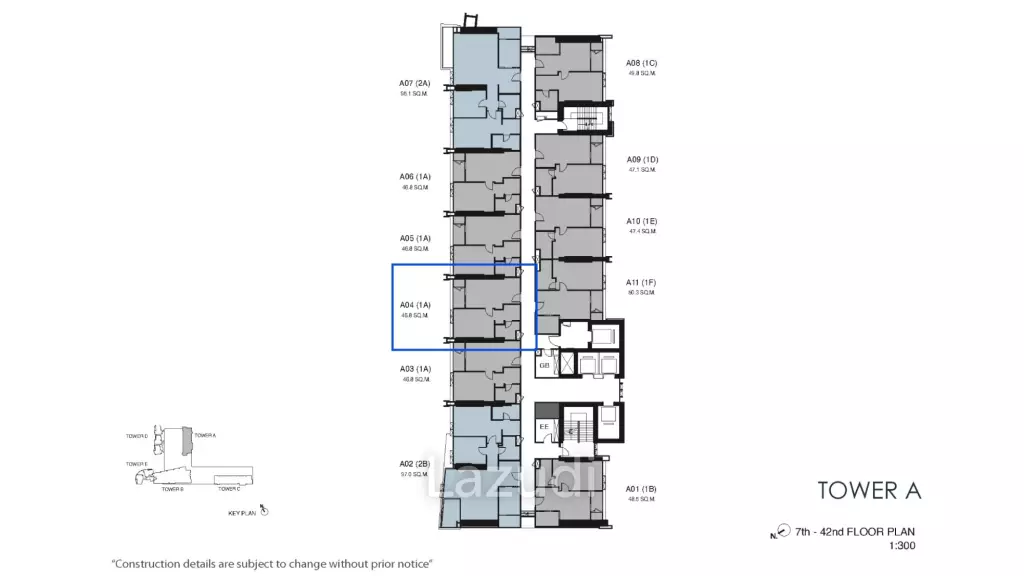 1 Bed 1 Bath 46 SQ.M  Wan Vayla Na Chaophraya