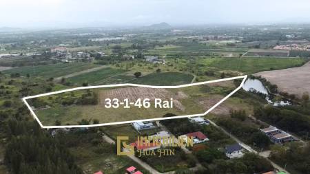 Красивая недвижимость 33-1-46 Rai в районе Soi Hua Hin 112 с видом на горы