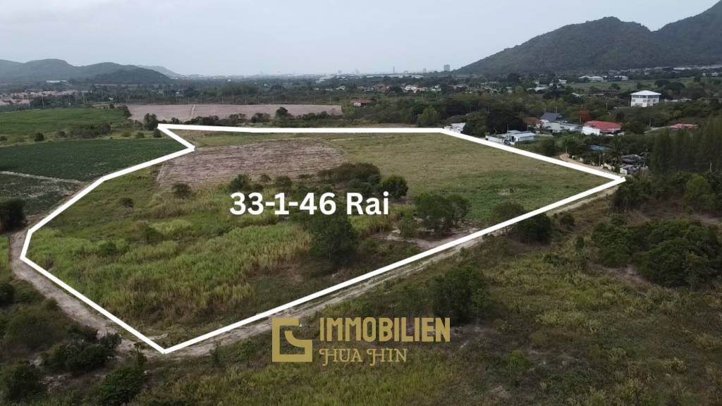 Красивая недвижимость 33-1-46 Rai в районе Soi Hua Hin 112 с видом на горы