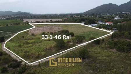 Красивая недвижимость 33-1-46 Rai в районе Soi Hua Hin 112 с видом на горы