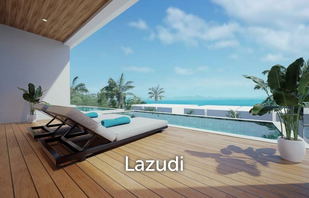 Beachside 3-Bed Sea View Villa in Ko Samui