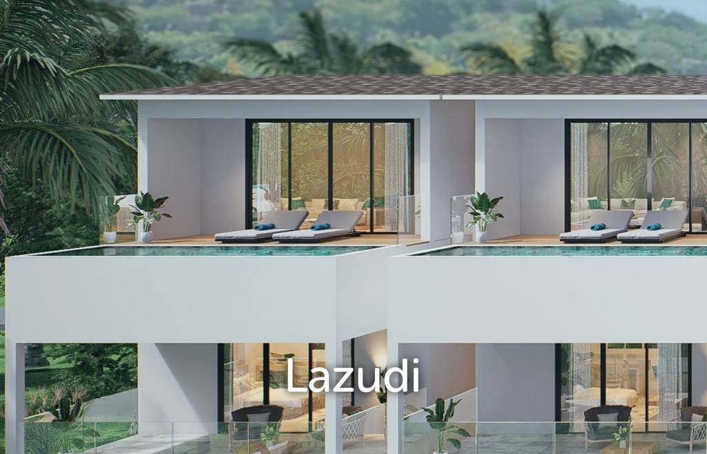 Beachside 3-Bed Sea View Villa in Ko Samui