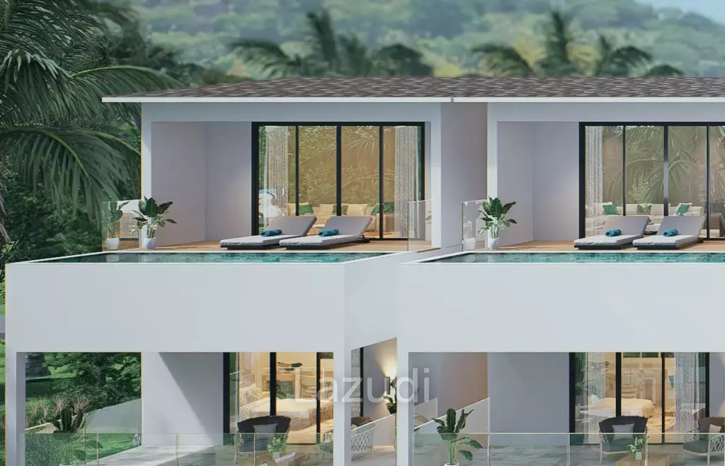 Beachside 3-Bed Sea View Villa in Ko Samui