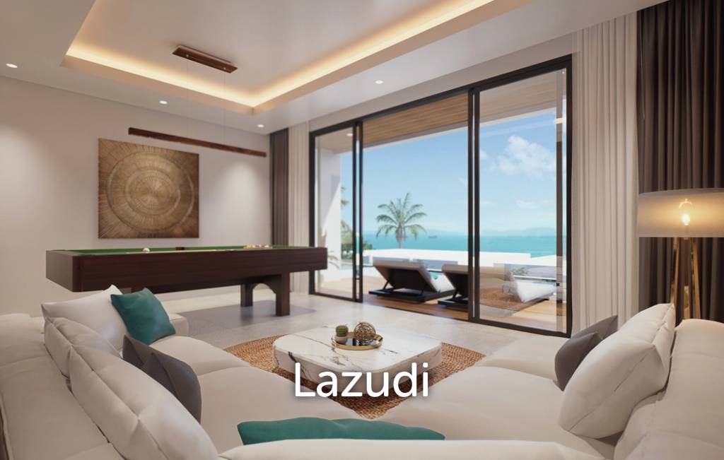 Beachside 3-Bed Sea View Villa in Ko Samui