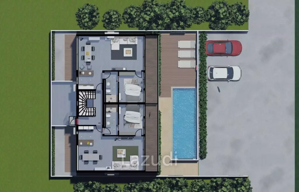 Beachside 1-Bedroom Apartment with Sea View at The Oliver