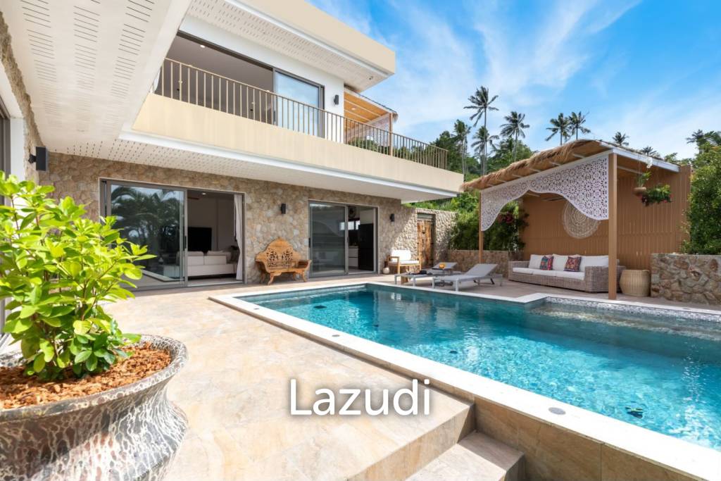 Modern 3-Bed Balinese Style Villa In Mae Nam