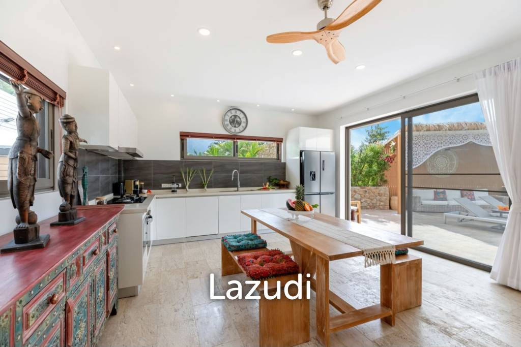 Modern 3-Bed Balinese Style Villa In Mae Nam