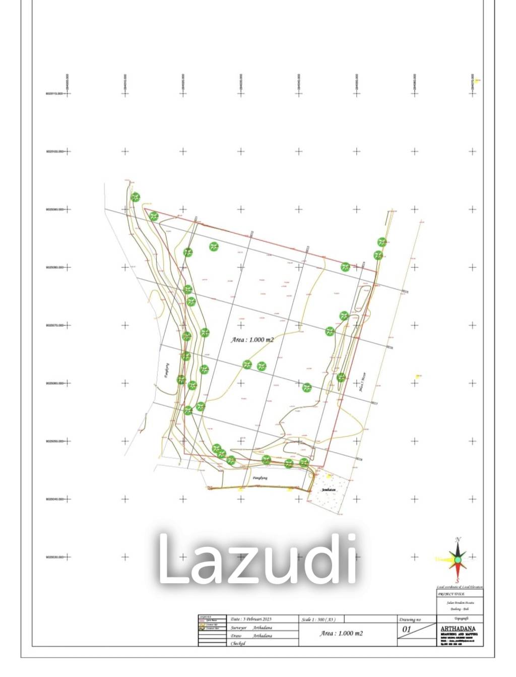 Perfect 500m2 Leasehold Land in Bingin Uluwatu - Pink Zone