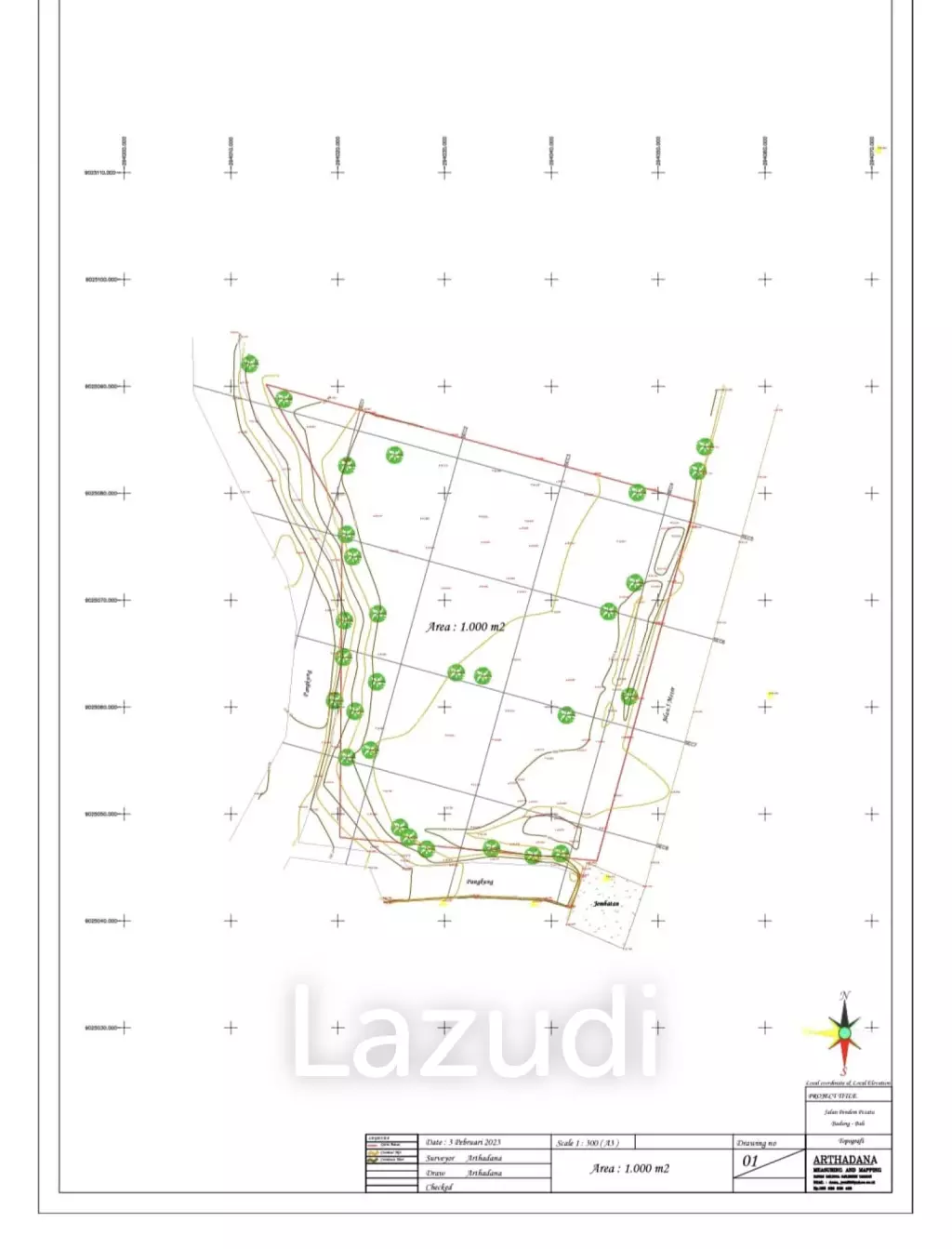 Perfect 500m2 Leasehold Land in Bingin Uluwatu - Pink Zone