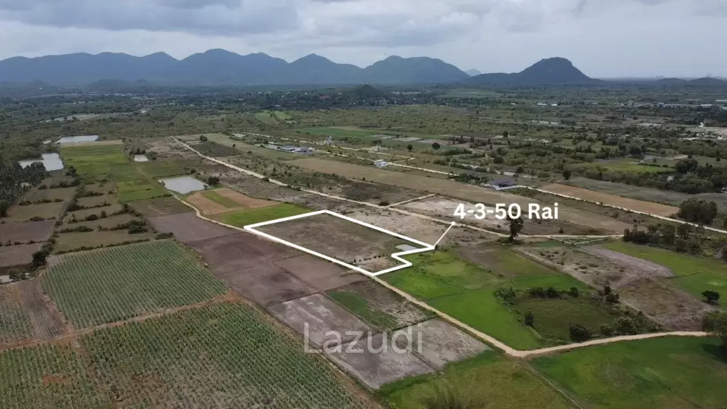 Expansive Agricultural Land 4-3-50 Rai in Cha Am