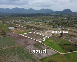 Expansive Agricultural Land 4-3-50 Rai in Cha Am