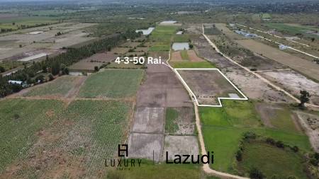 Expansive Agricultural Land 4-3-50 Rai in Cha Am