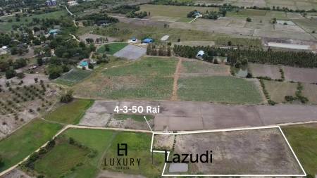 Expansive Agricultural Land 4-3-50 Rai in Cha Am