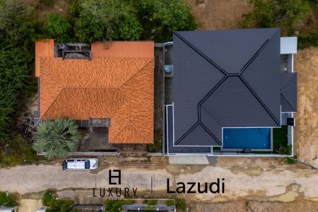 วิลล่าสองชั้น 4 ห้องนอนพร้อมสระว่ายน้ำในซอยหัวหิน 102