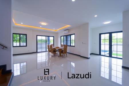 วิลล่าสองชั้น 4 ห้องนอนพร้อมสระว่ายน้ำในซอยหัวหิน 102