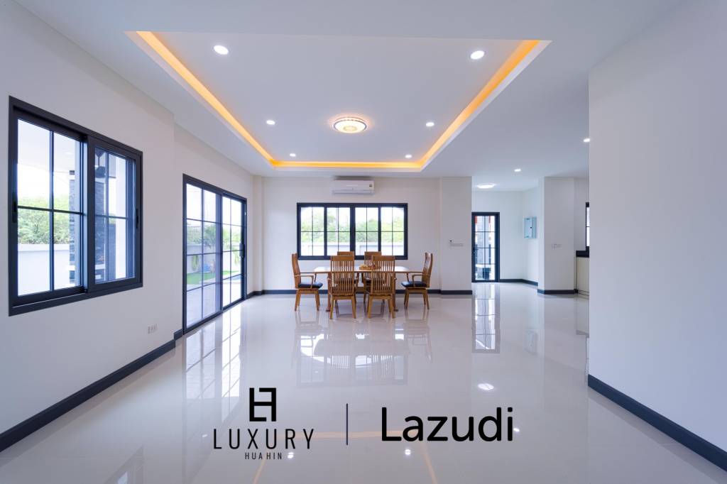 วิลล่าสองชั้น 4 ห้องนอนพร้อมสระว่ายน้ำในซอยหัวหิน 102