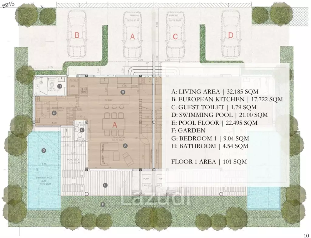 5-Bed Semi-Detached Villa Near Fisherman's Village