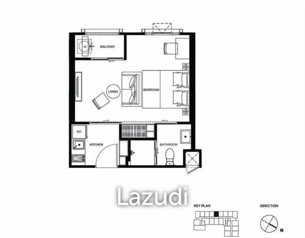 1 Bedroom 1 Bathroom 30 SQ.M Maestro 19 Ratchada