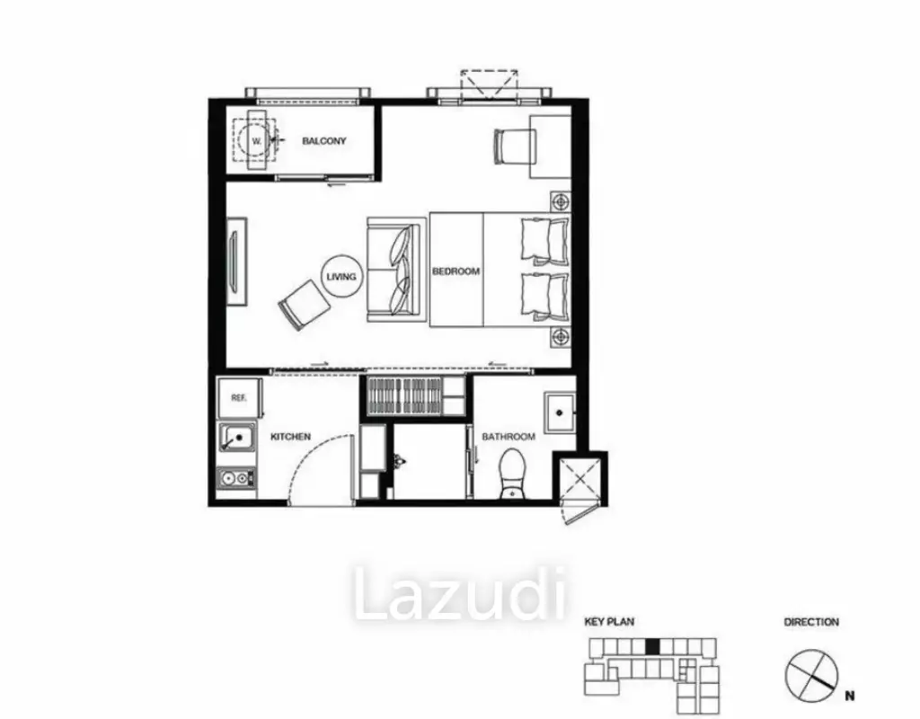 1 Bedroom 1 Bathroom 30 SQ.M Maestro 19 Ratchada