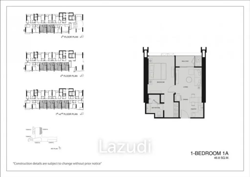 1 Bed 1 Bath 46 SQ.M Wan Vayla Na Chaophraya