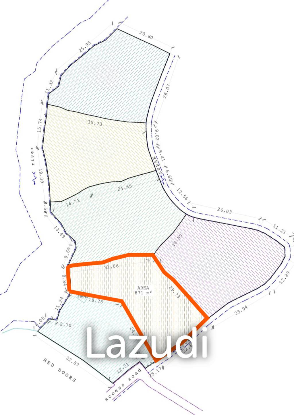 Rare Riverside Plots with Rice field views in Pererenan