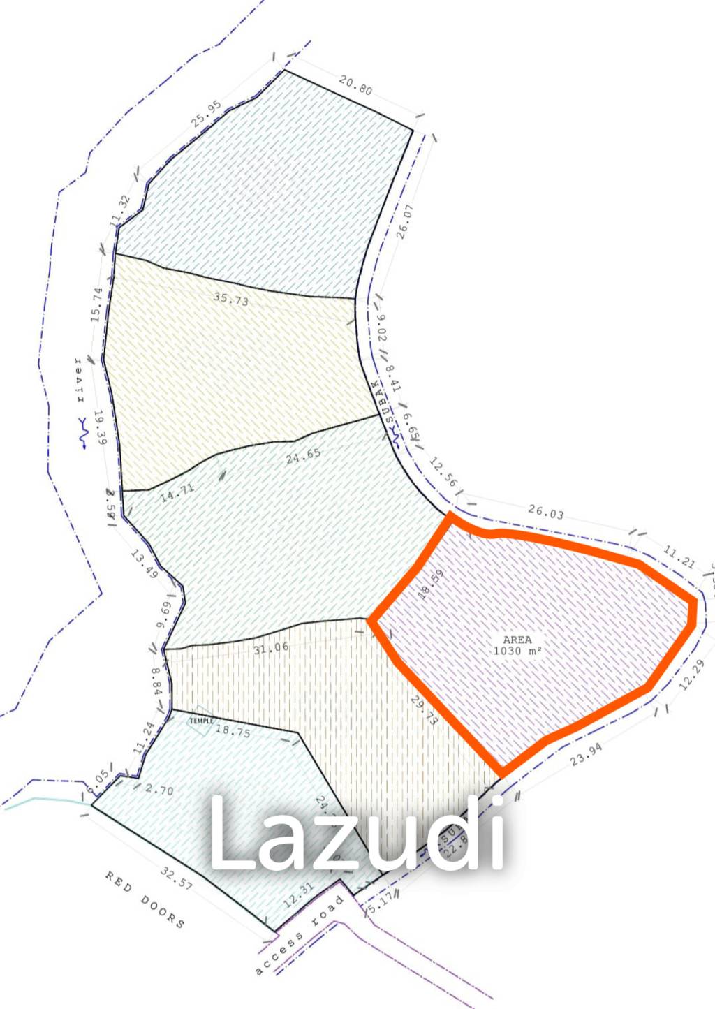Rare Riverside Plots with Rice field views in Pererenan