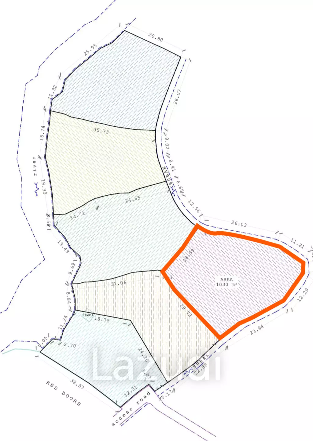 Rare Riverside Plots with Rice field views in Pererenan