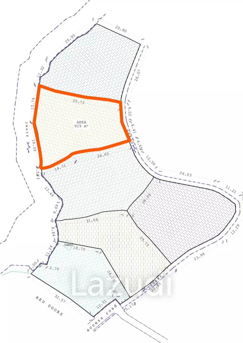 Rare Riverside Plots with Rice field views in Pererenan