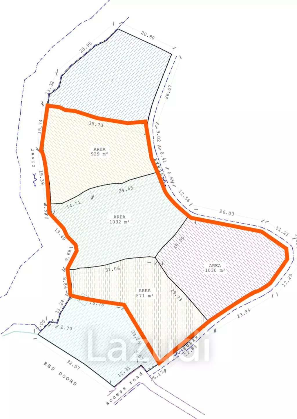 Rare Riverside Plots with Rice field views in Pererenan