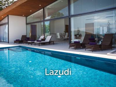 Elegant 4+1 Bed Sea View Villa in Gated Estate – Maenam, Koh Samui