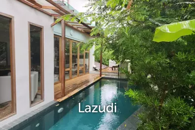 4-Bedroom Natural-Style Loft Pool Villa with Rooftop – For Rent in Chalong, Phuket