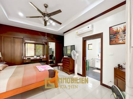 Cha Am / Green Beach Village: Villa avec piscine de 3 chambres sur un terrain de 300 qm.