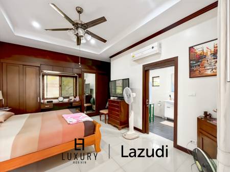 Cha Am / Green Beach Village: Villa avec piscine de 3 chambres sur un terrain de 300 qm.