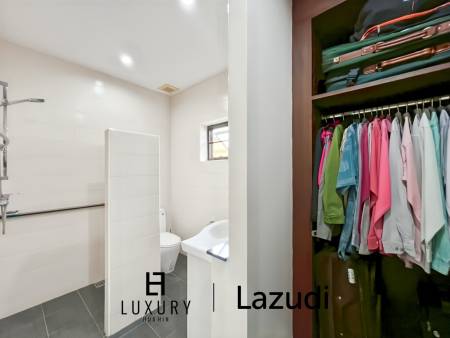 Cha Am / Green Beach Village: Villa avec piscine de 3 chambres sur un terrain de 300 qm.