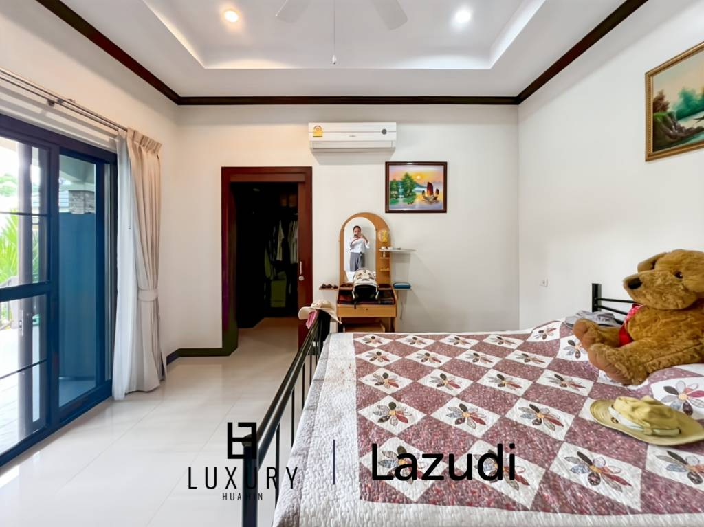 Cha Am / Green Beach Village: Villa avec piscine de 3 chambres sur un terrain de 300 qm.