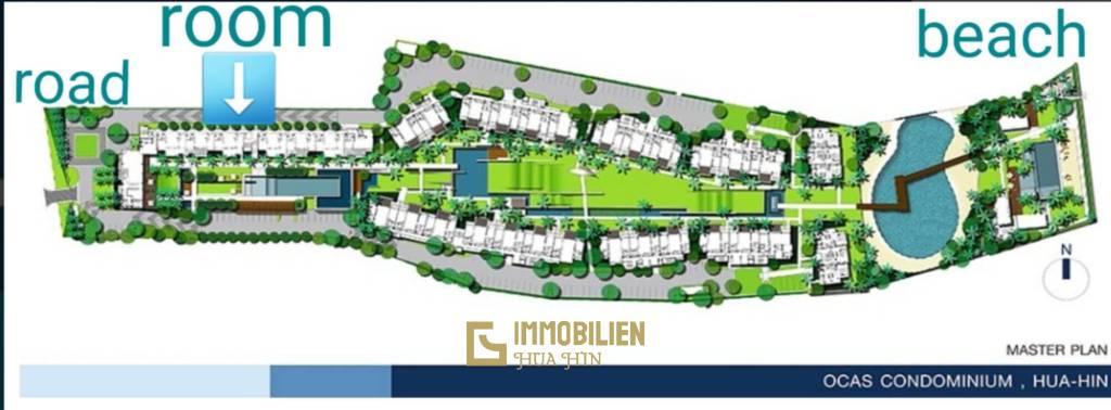 Ocas: Strandnahe 2-Schlafzimmer-Eigentumswohnung im Resort-Stil