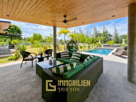 วิลล่า 5 ห้องนอนพร้อมสระว่ายน้ำและพื้นที่สวนขนาดใหญ่ในทับใต้ หัวหิน