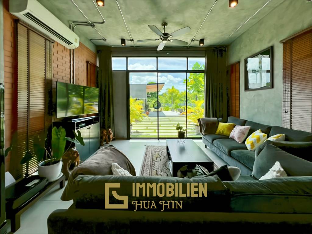 วิลล่า 5 ห้องนอนพร้อมสระว่ายน้ำและพื้นที่สวนขนาดใหญ่ในทับใต้ หัวหิน