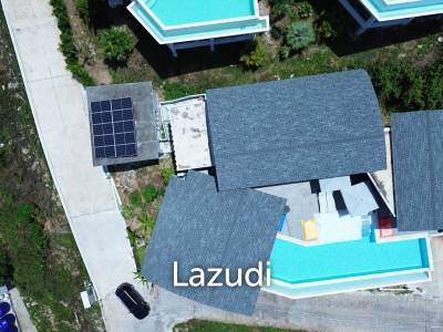 Modern 3-Bedroom Sea View Villa with Gym in Chaweng Noi
