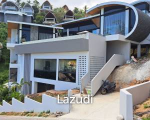 Modern 3-Bedroom Sea View Villa with Gym in Chaweng Noi