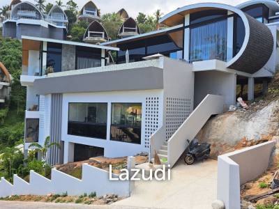 Modern 3-Bedroom Sea View Villa with Gym in Chaweng Noi