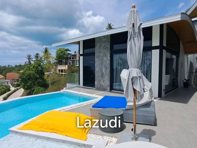 Modern 3-Bedroom Sea View Villa with Gym in Chaweng Noi