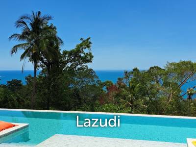 Modern 3-Bedroom Sea View Villa with Gym in Chaweng Noi