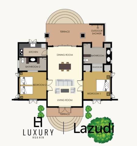 Beautiful Belvida Villa, 2 bed, 2 bath, 120sqm