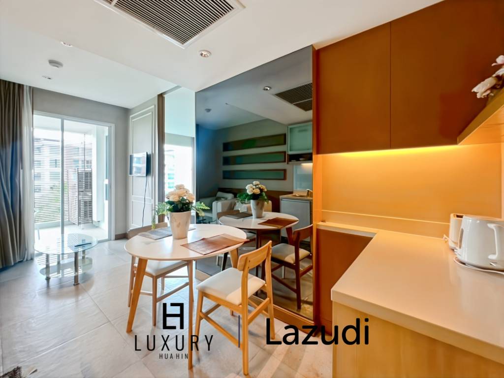 ขายคอนโด 1 ห้องนอน ชั้น 5 วิวสระและสวนที่ Amari Residences Hua Hin