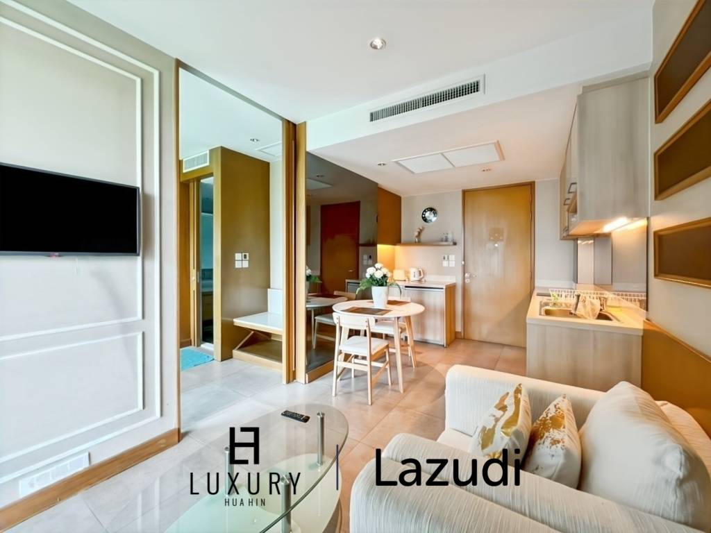 ขายคอนโด 1 ห้องนอน ชั้น 5 วิวสระและสวนที่ Amari Residences Hua Hin