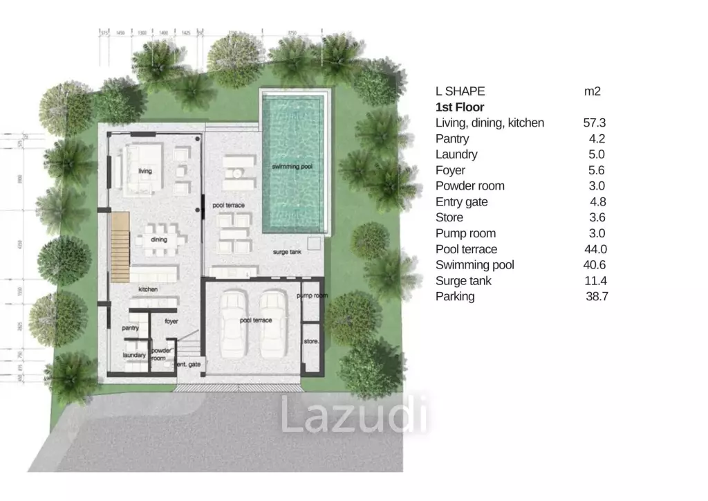 3 Bed 4 Bath 381.40 SQ.M Serene Villas Cherngtalay