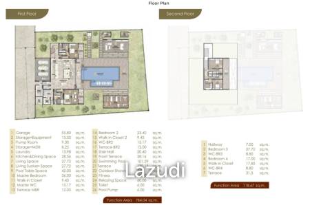 4 Beds 4 Baths 914 SQ.M Villa Samata