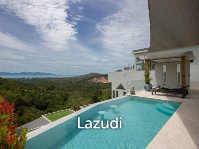 3-Bed Villa with Stunning Sea Views in Mae Nam