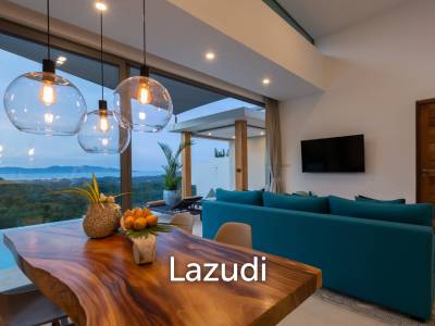 3-Bed Villa with Stunning Sea Views in Mae Nam